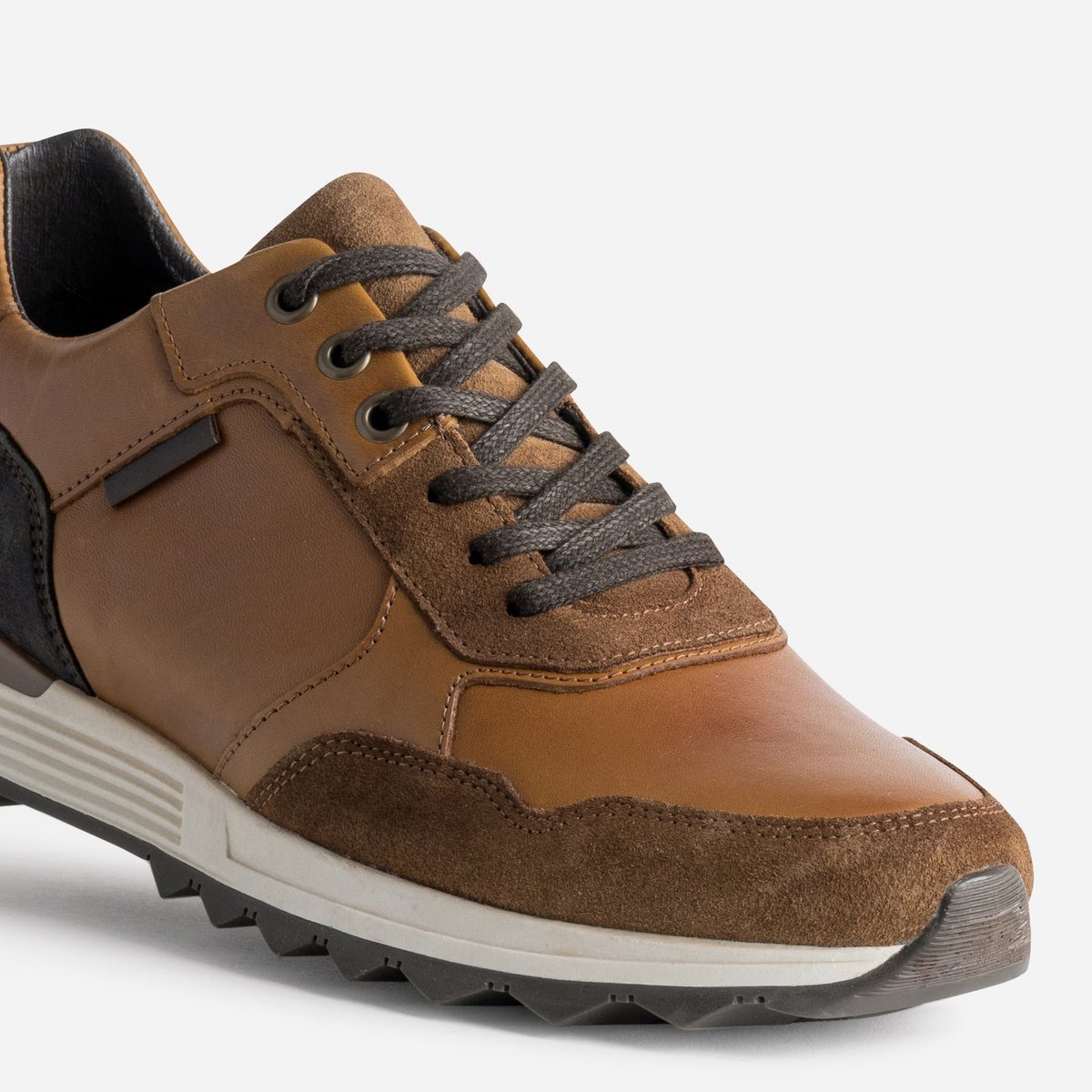 Basket en cuir PIERRINO cognac, ERAM