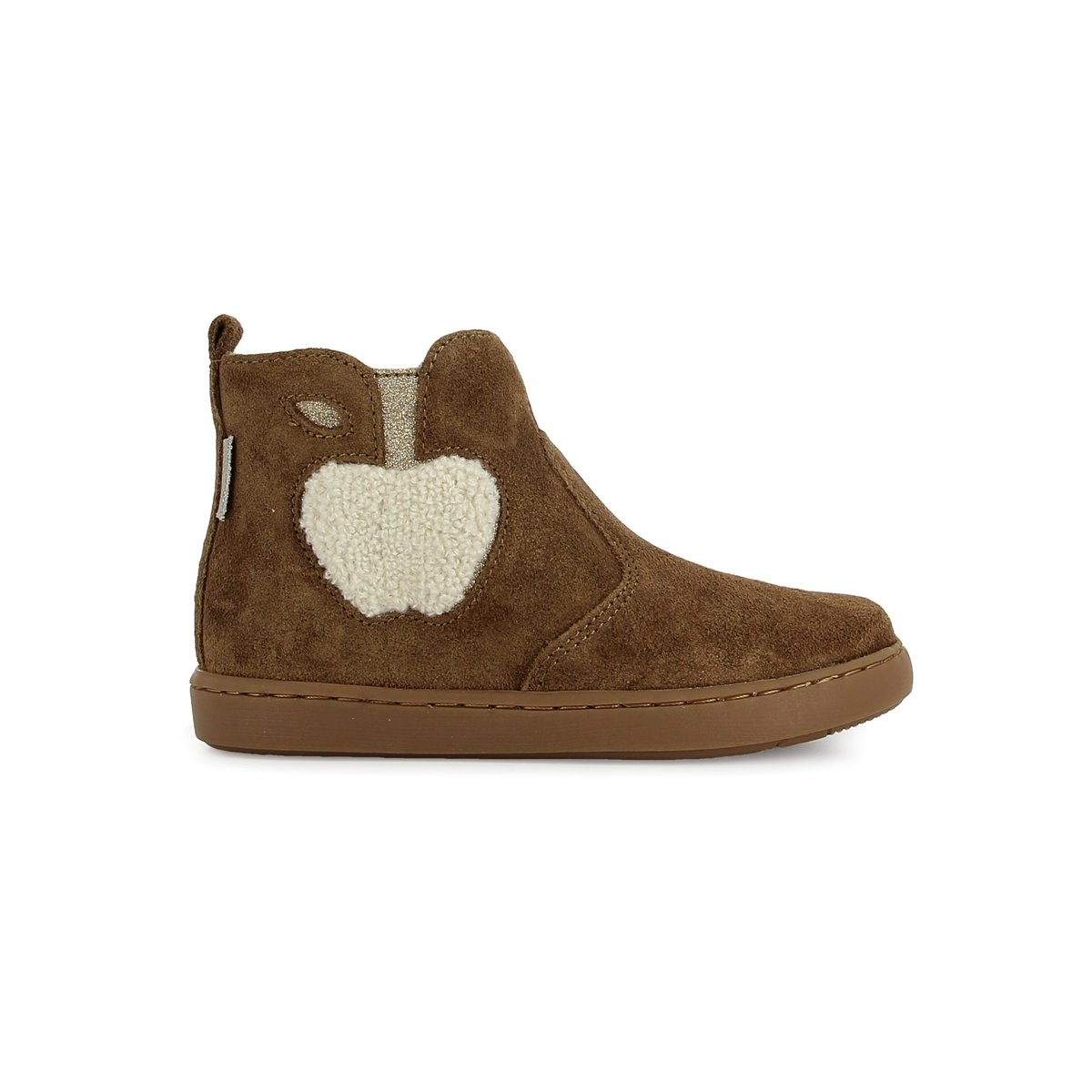 Bottine à Zip PLAY APPLE FUR camel, SHOO POM