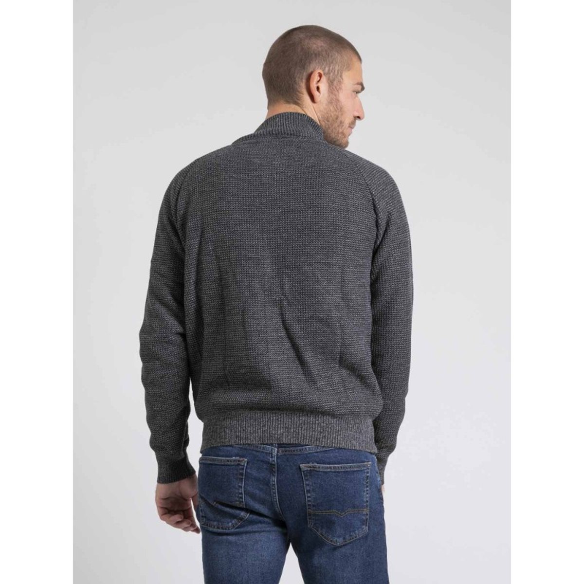 Gilet Col Montant Doublure Sherpa Lamantin gris, RITCHIE