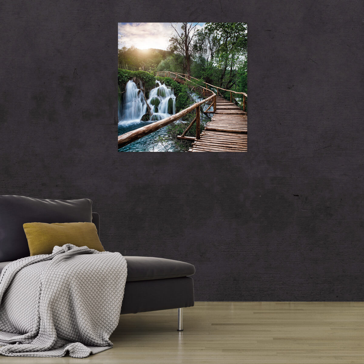 Tableau Mural Lac Et Cascade NATURE ÉVASION tableau en verre synthétique, CEANOTHE