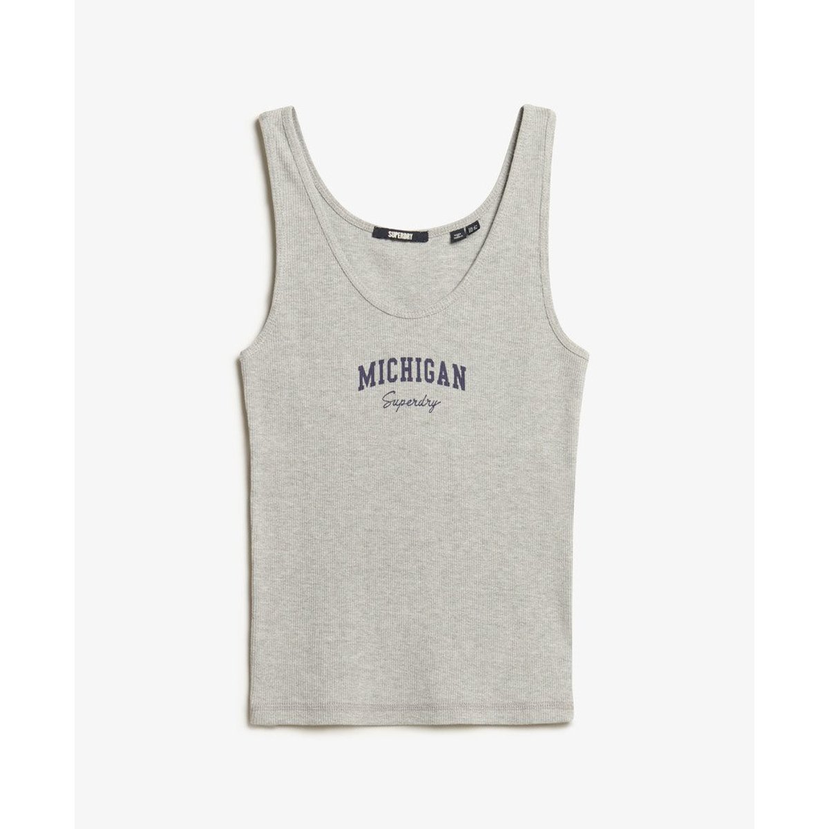 Débardeur à motif imprimé Athletic Essential gris chiné, SUPERDRY