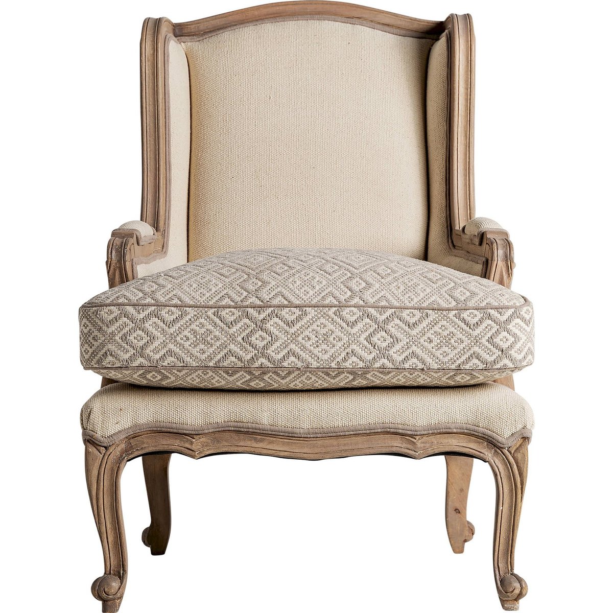 Fauteuil colonial en bois de manguier et fer marron vieilli bois de manguier, RECOLLECTION