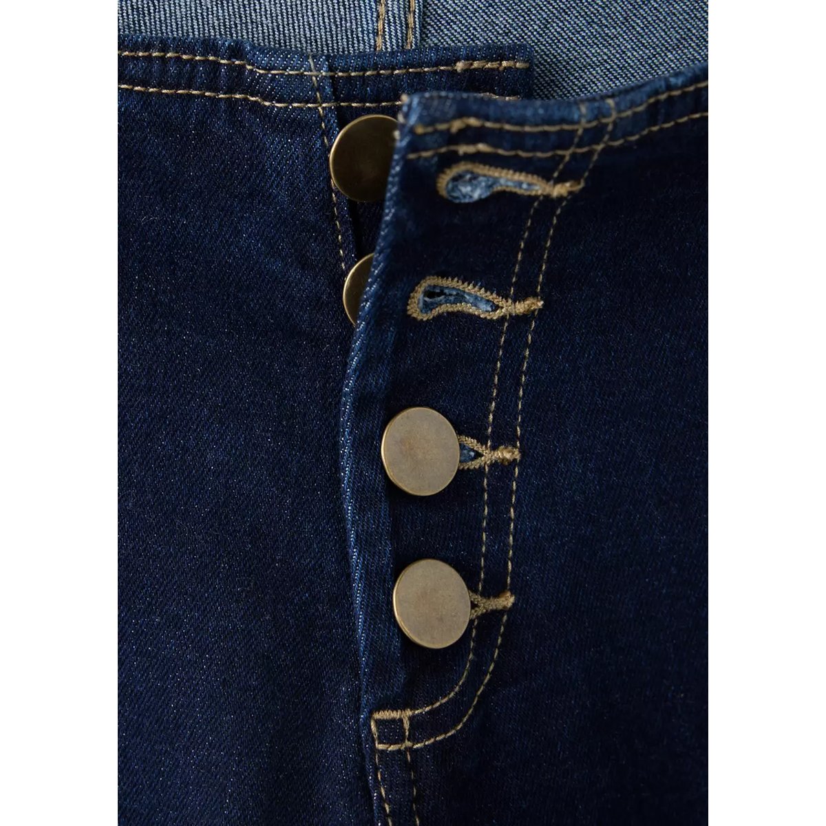 Jean taille basse coutures bleu, MANGO TEEN