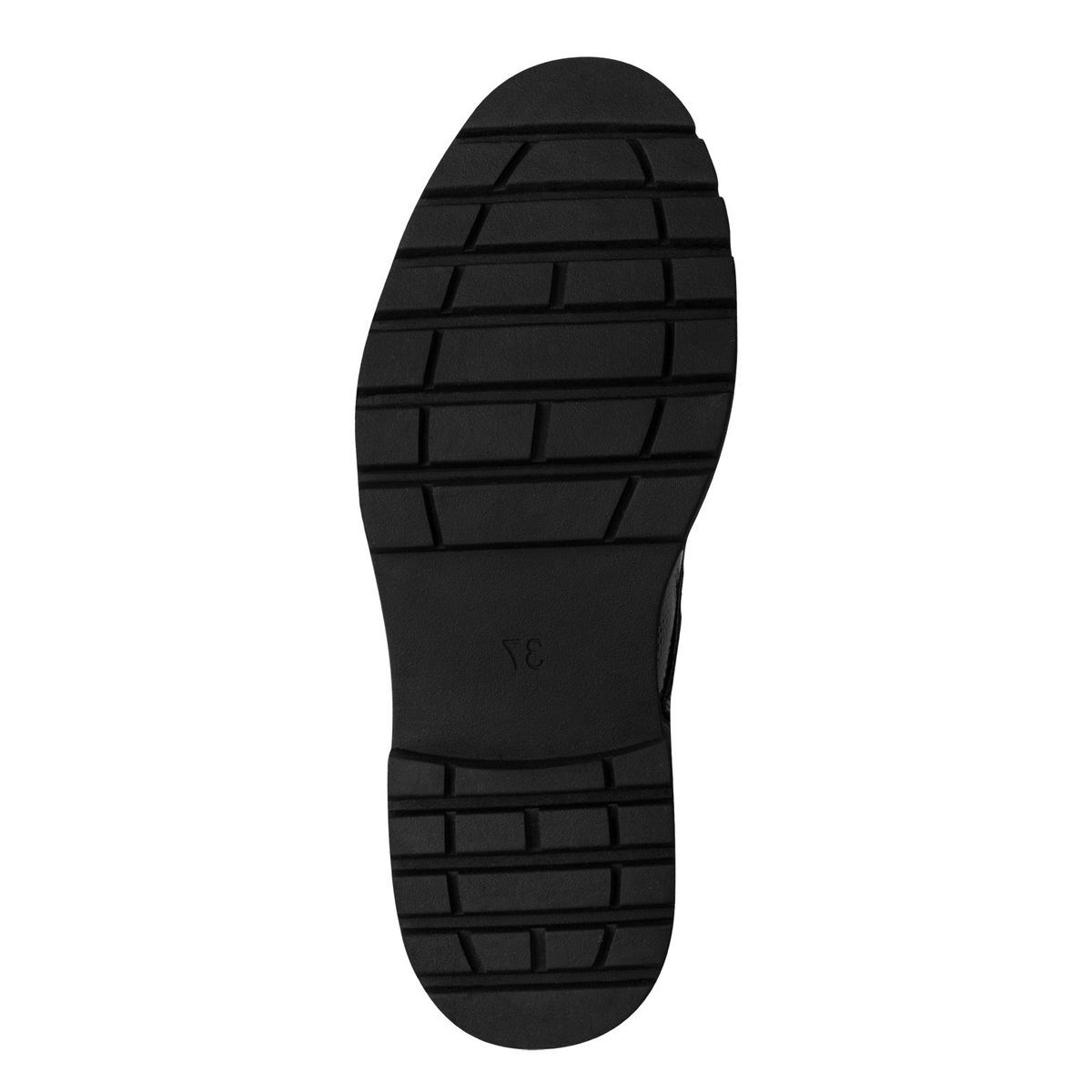 Bottine talon bloc noir laque combiné, MARCO TOZZI