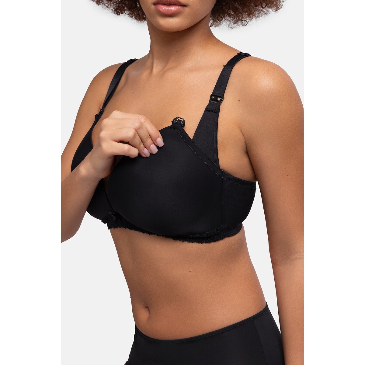 Reggiseno da allattamento senza ferretto May nero , DORINA
