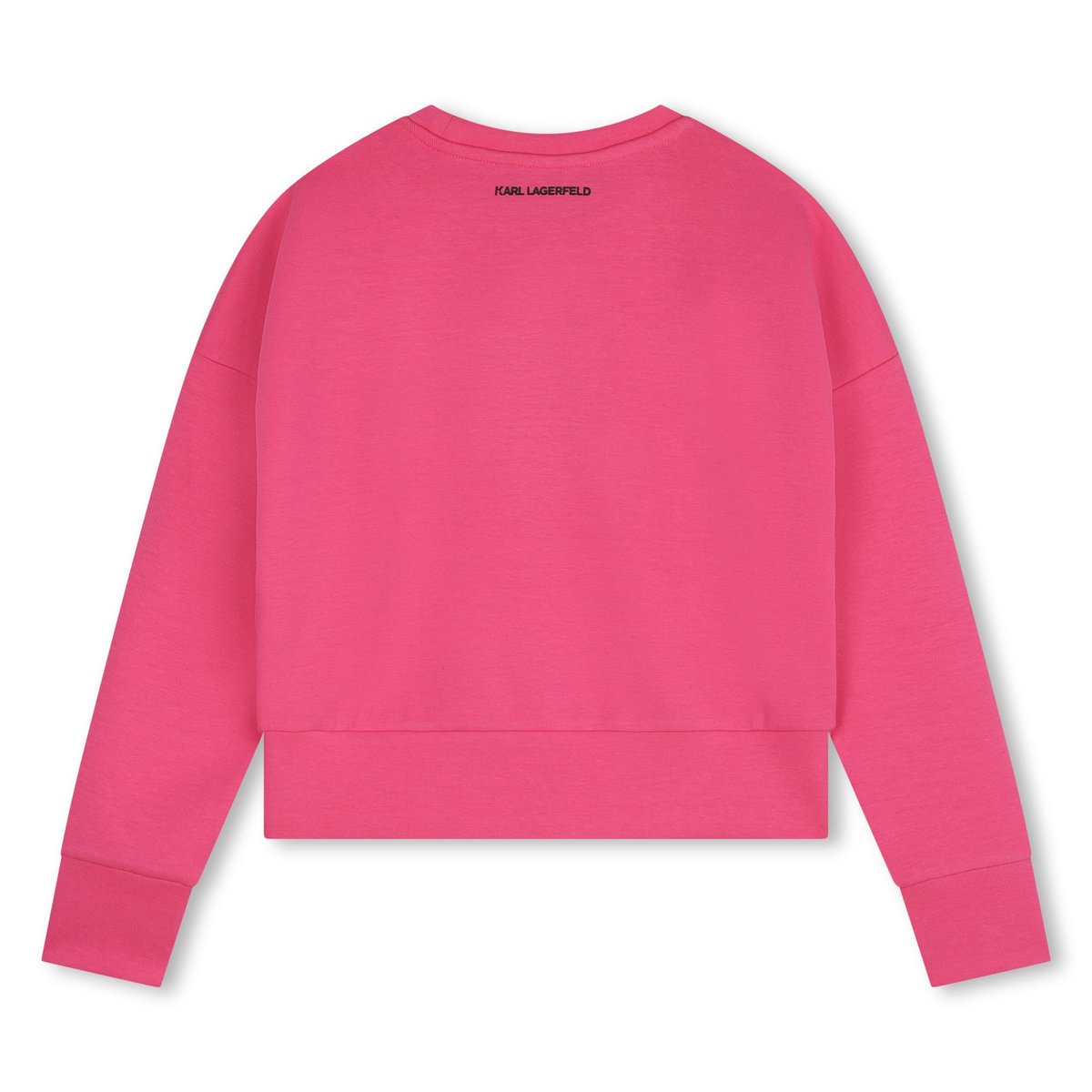 Sweat-shirt imprimé à strass primerose, KARL LAGERFELD KIDS