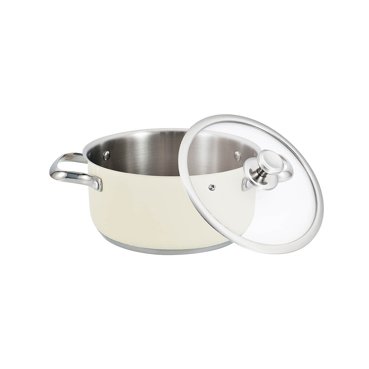 Panela de cozinha Pastel Pot, HAEGER creme, HAEGER