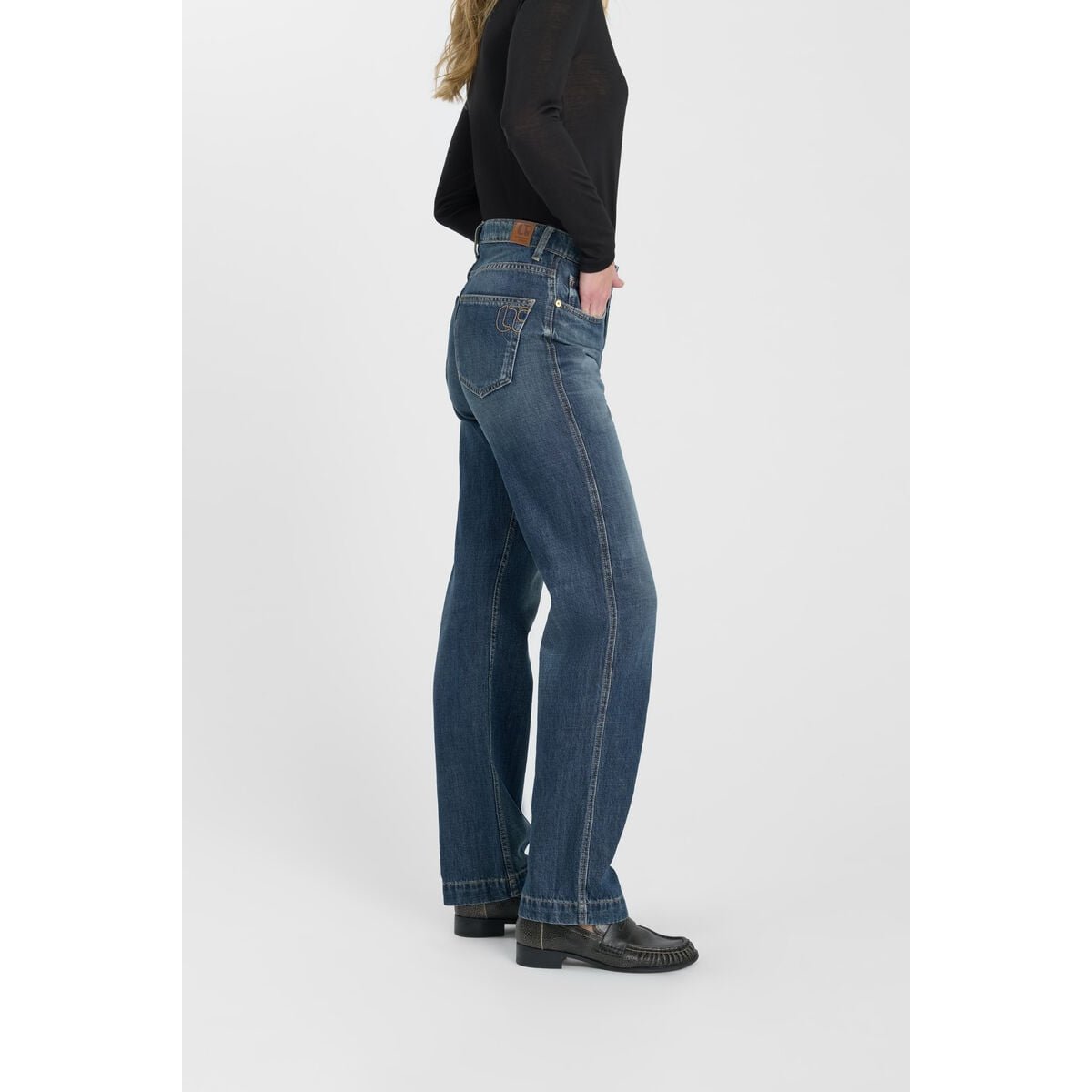 Jeans droite 300/23 regular , longueur 34 blue, LE TEMPS DES CERISES