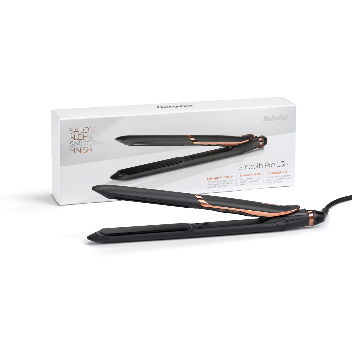 Lisseur Smooth Pro 235 ST394E noir, BABYLISS
