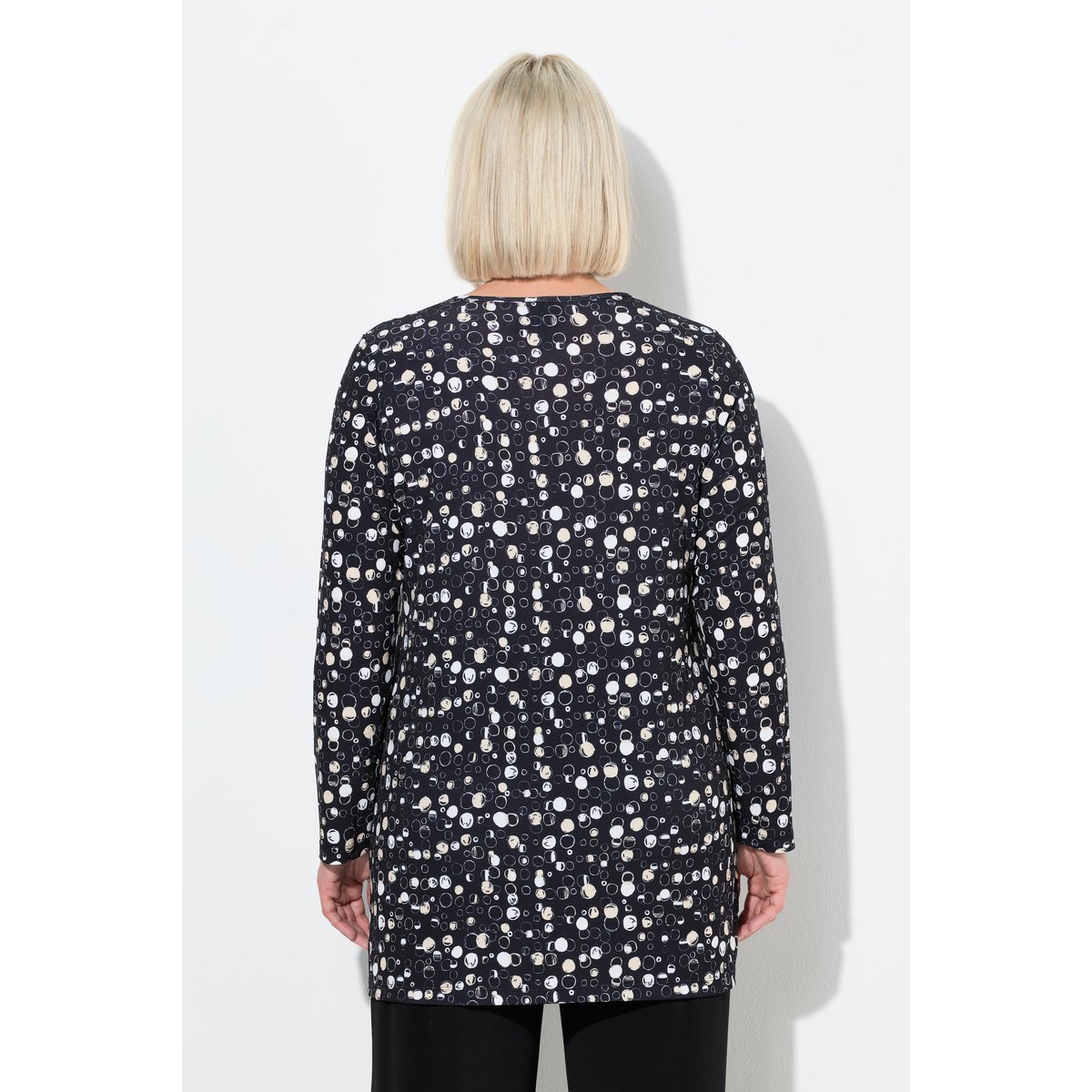 T-shirt long noir, ULLA POPKEN