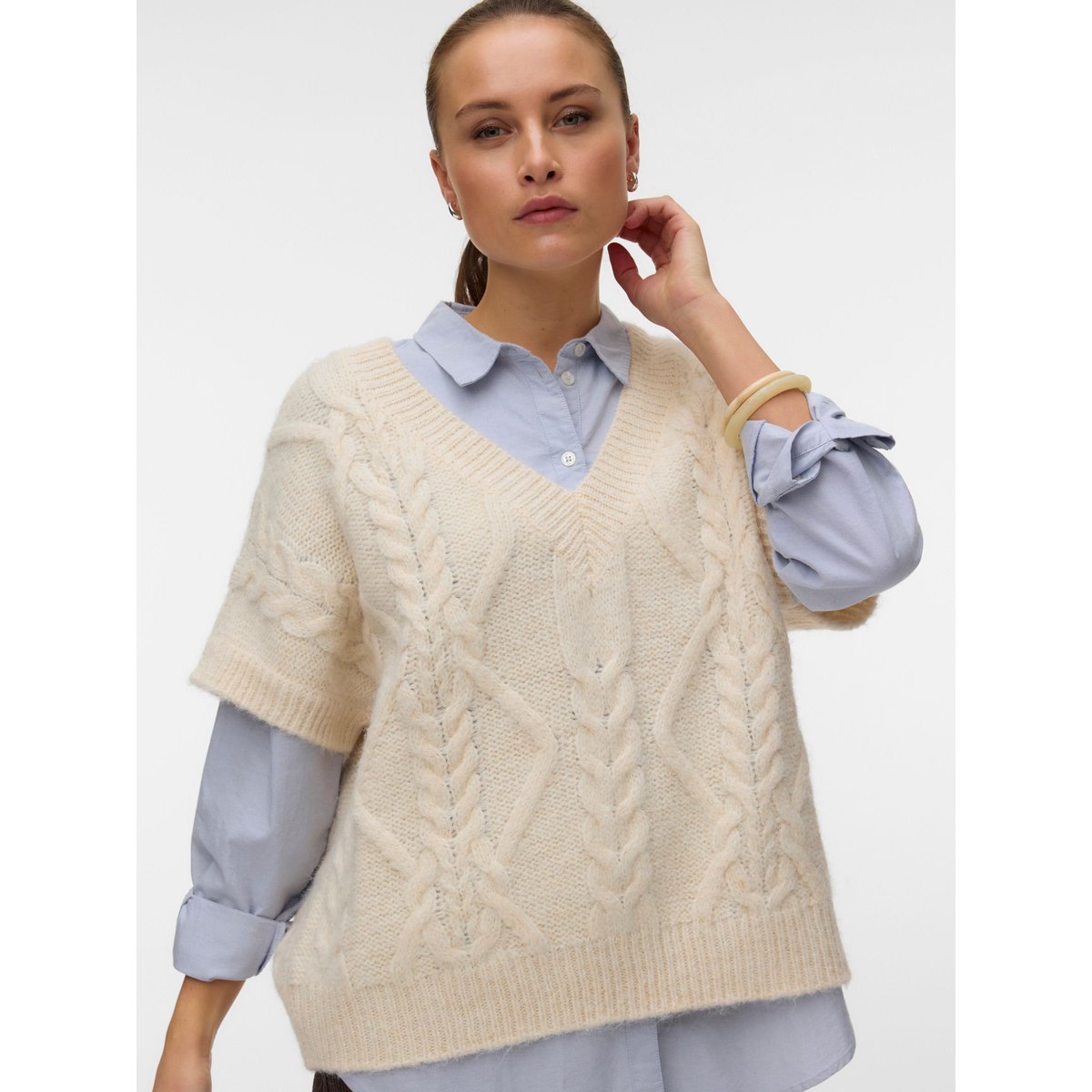 Pull En Maille birch 1, VERO MODA