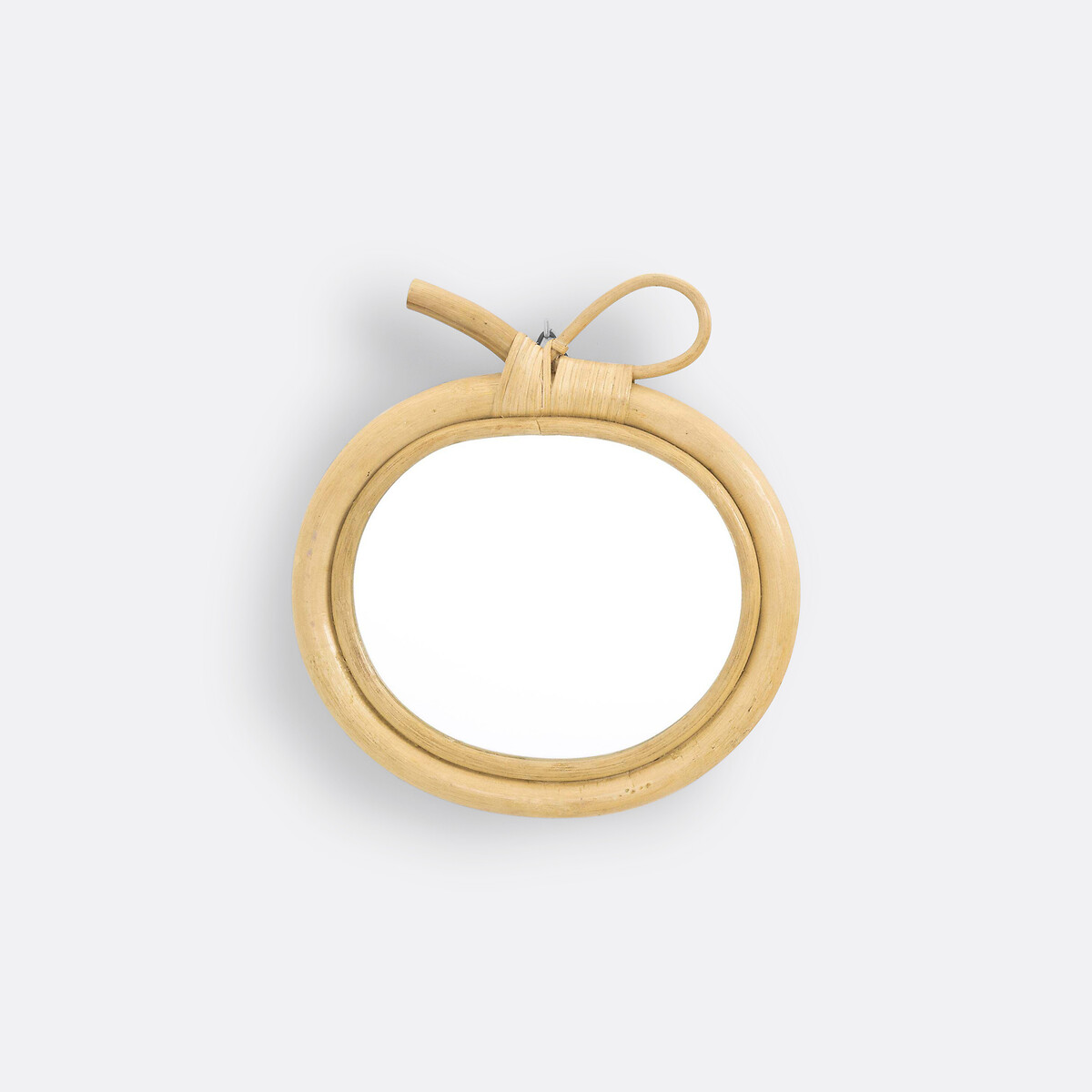 Specchio vimini forma mela 33x30 cm, Nogu naturale , LA REDOUTE INTERIEURS