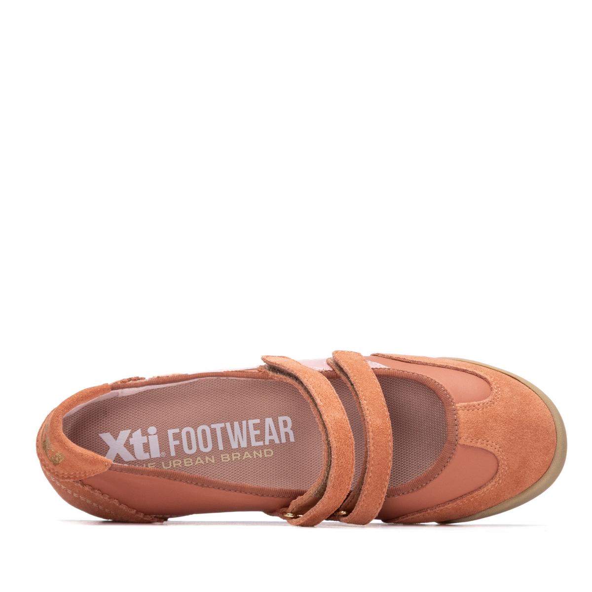 Baskets Ballerine Plaine Décontractée Fermeture adhérente corail, XTI