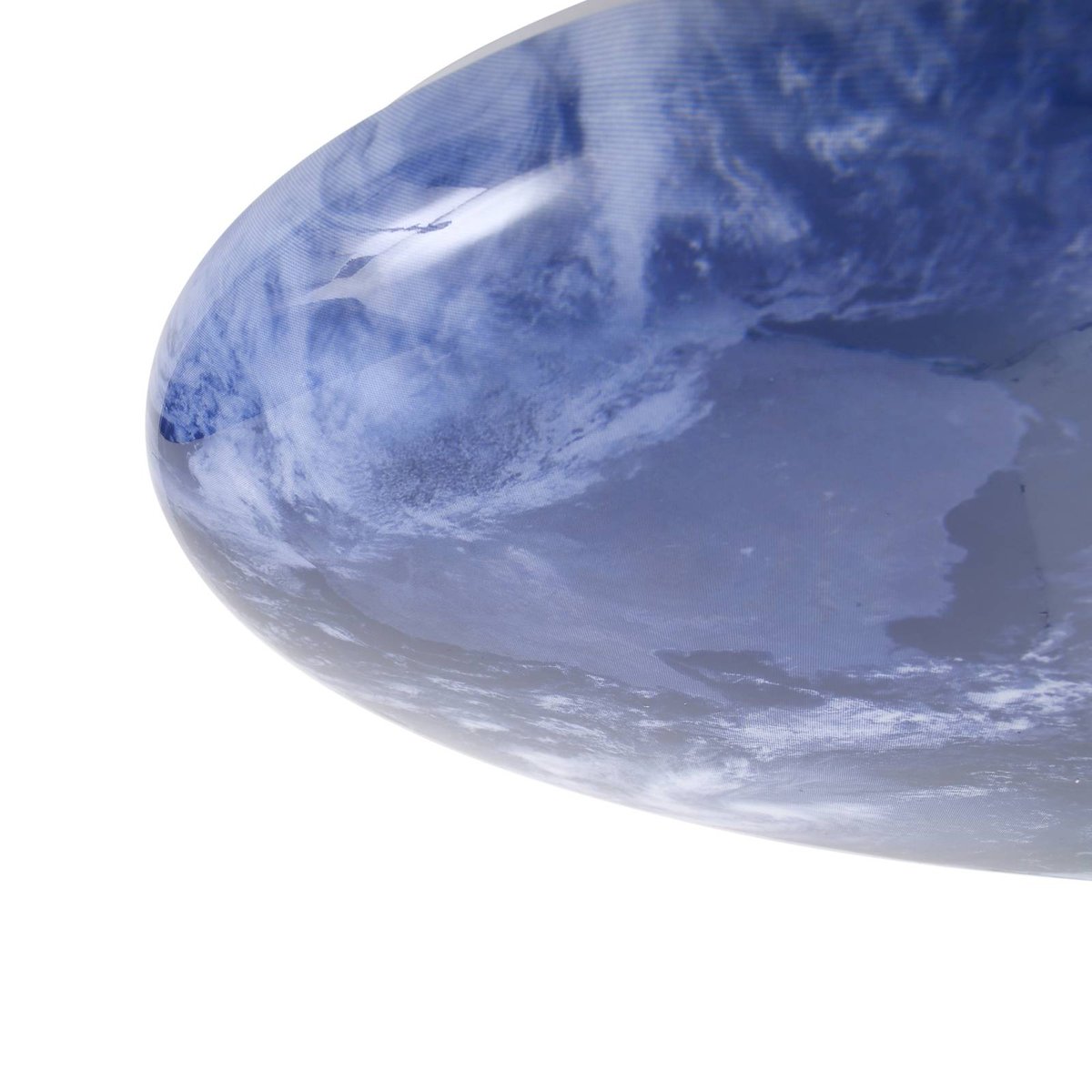 Plafonnier LED, Orbi bleu, blanc, LINDBY