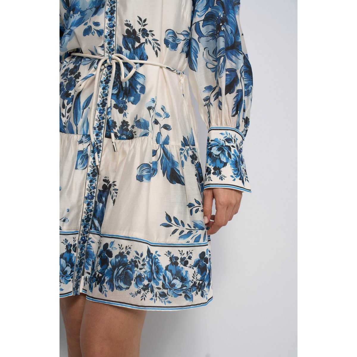ROBE CHEMISE À MOTIF FLORAL beige, SALSA JEANS