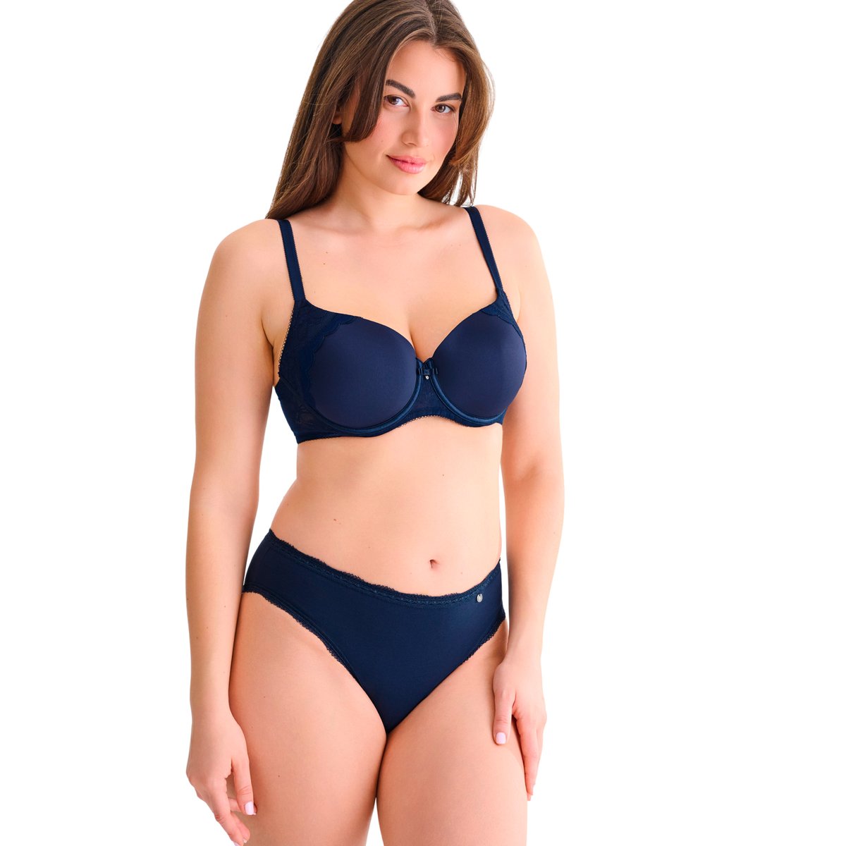 Soutien-gorge préformé EVELYN F à H bleu, LISCA