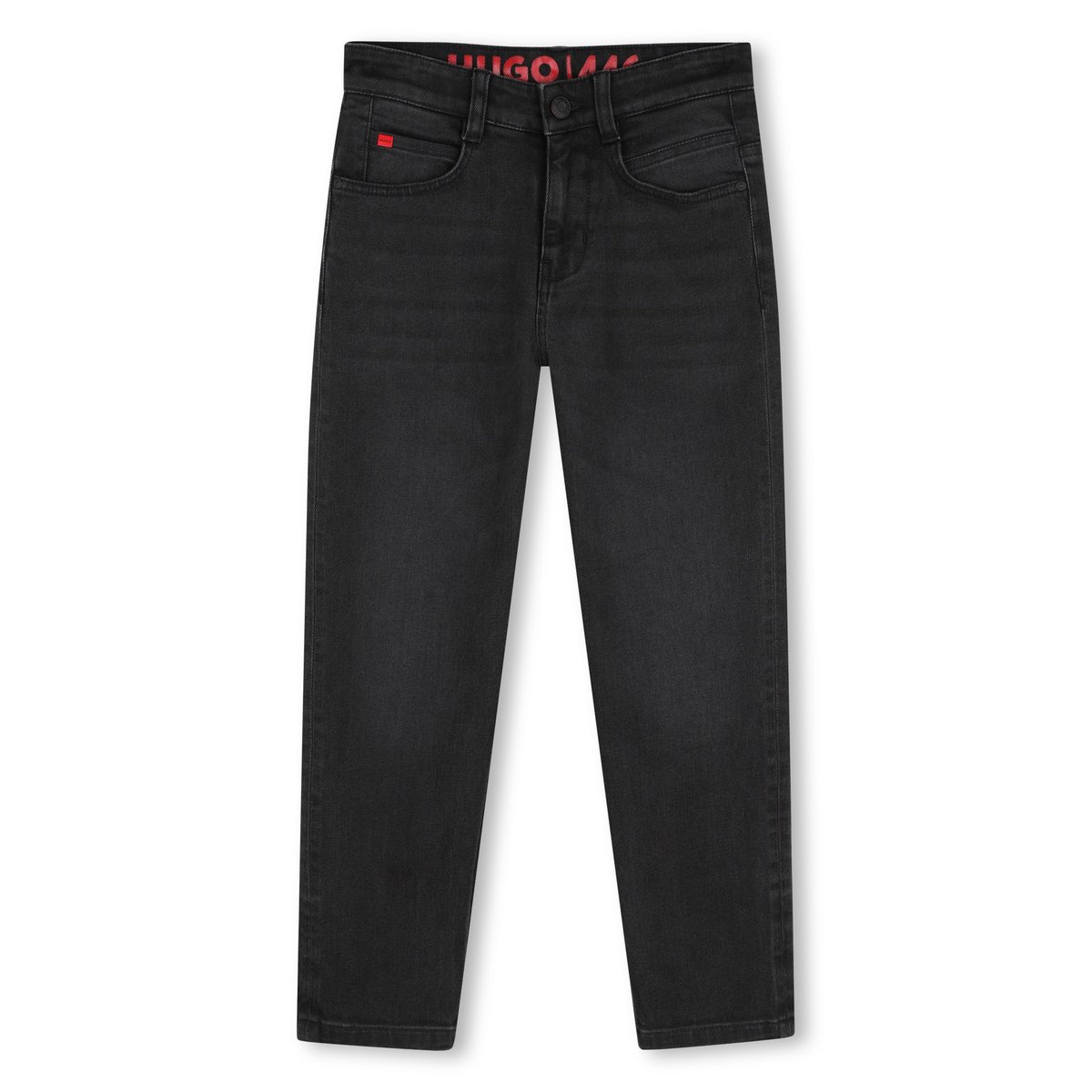 Pantalon en denim denim black lave, HUGO KIDSWEAR