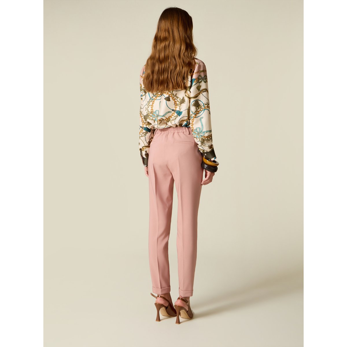 Pantalon chino rose, OLTRE