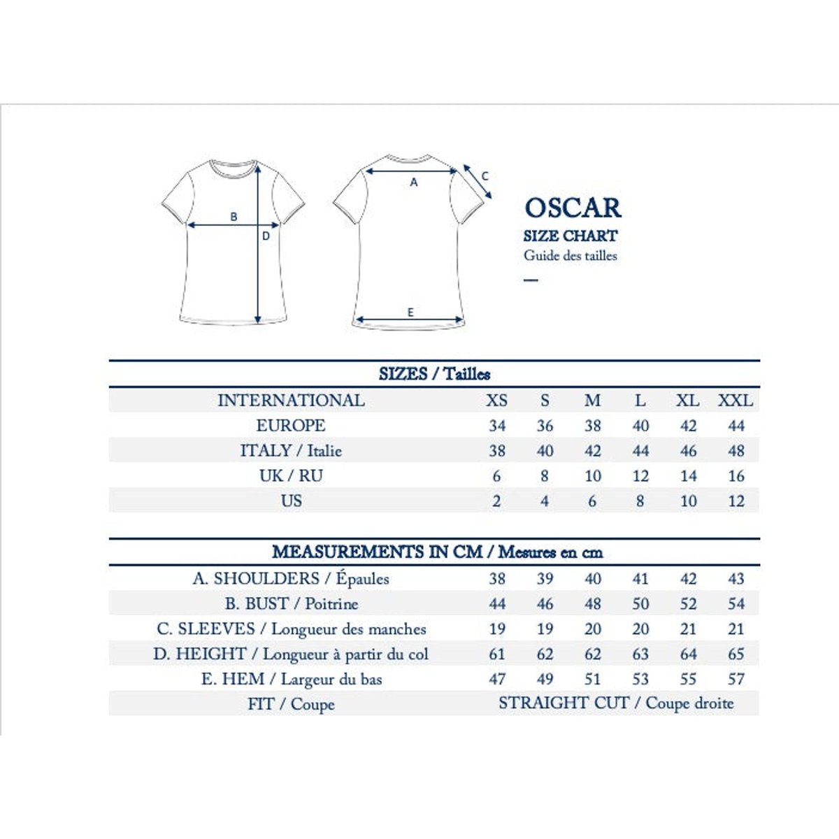 Tee shirt oscar blanc, INES DE LA FRESSANGE PARIS