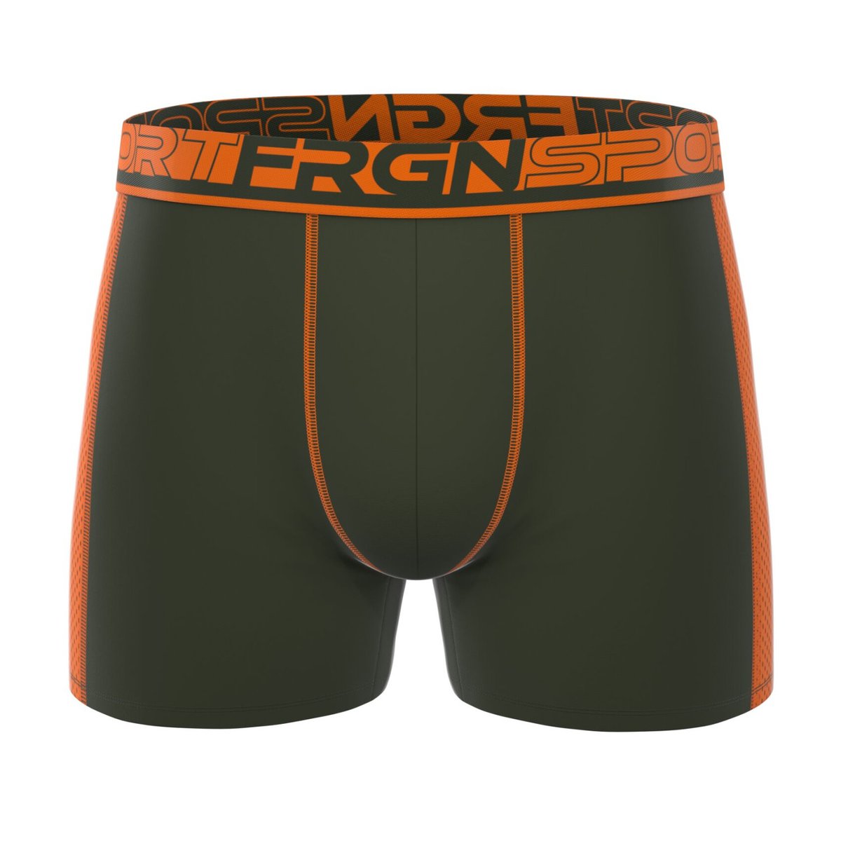 Lot De 3 Boxers Sport noir/girs/bleu foncé/jaune/kaki/orange, FREEGUN