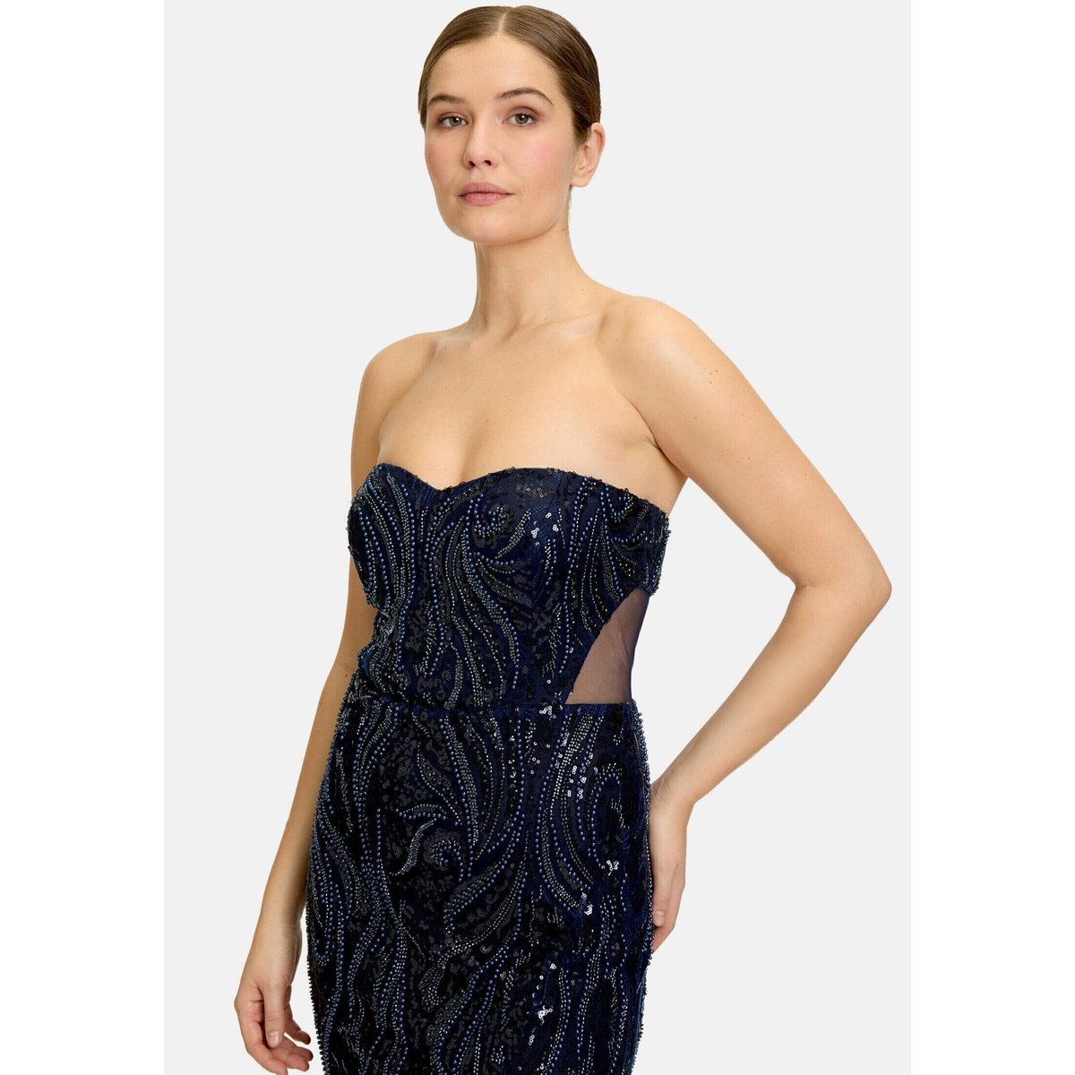 Robe de soirée à paillettes night sky, VERA MONT