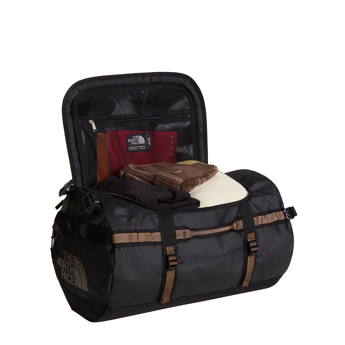 Borsa da viaggio, weekend BASE CAMP M noir/marron, THE NORTH FACE