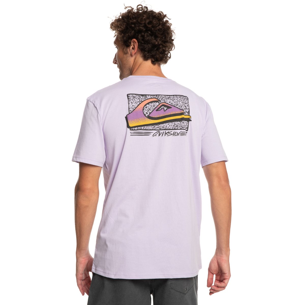 T-shirt RETRO FADE violet pastel lilac, QUIKSILVER