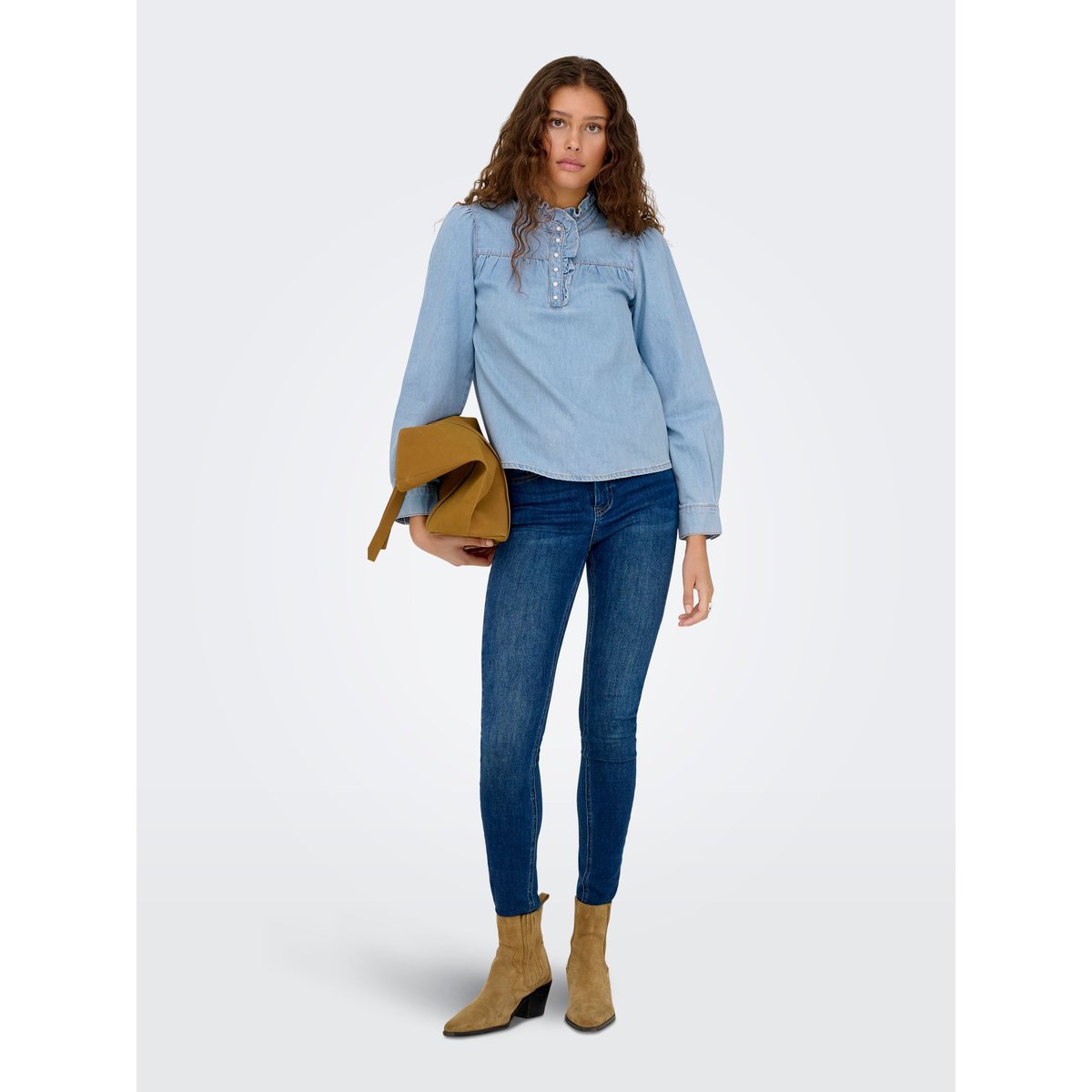 Chemise En Denim light blue denim, ONLY