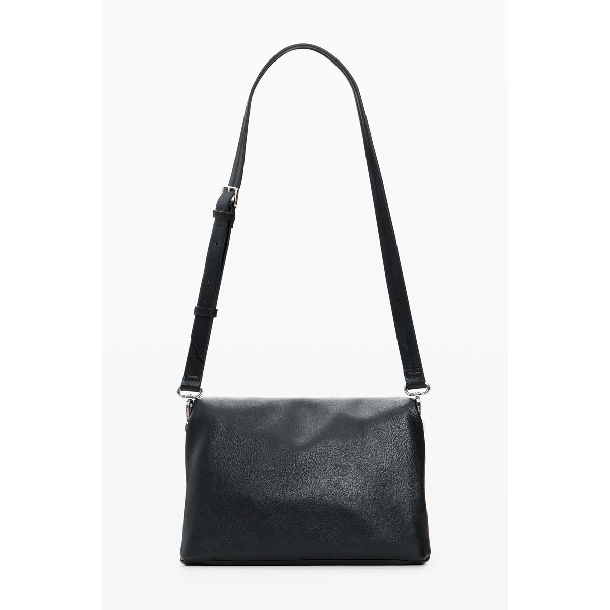 Sac moyen logo charm noir, DESIGUAL