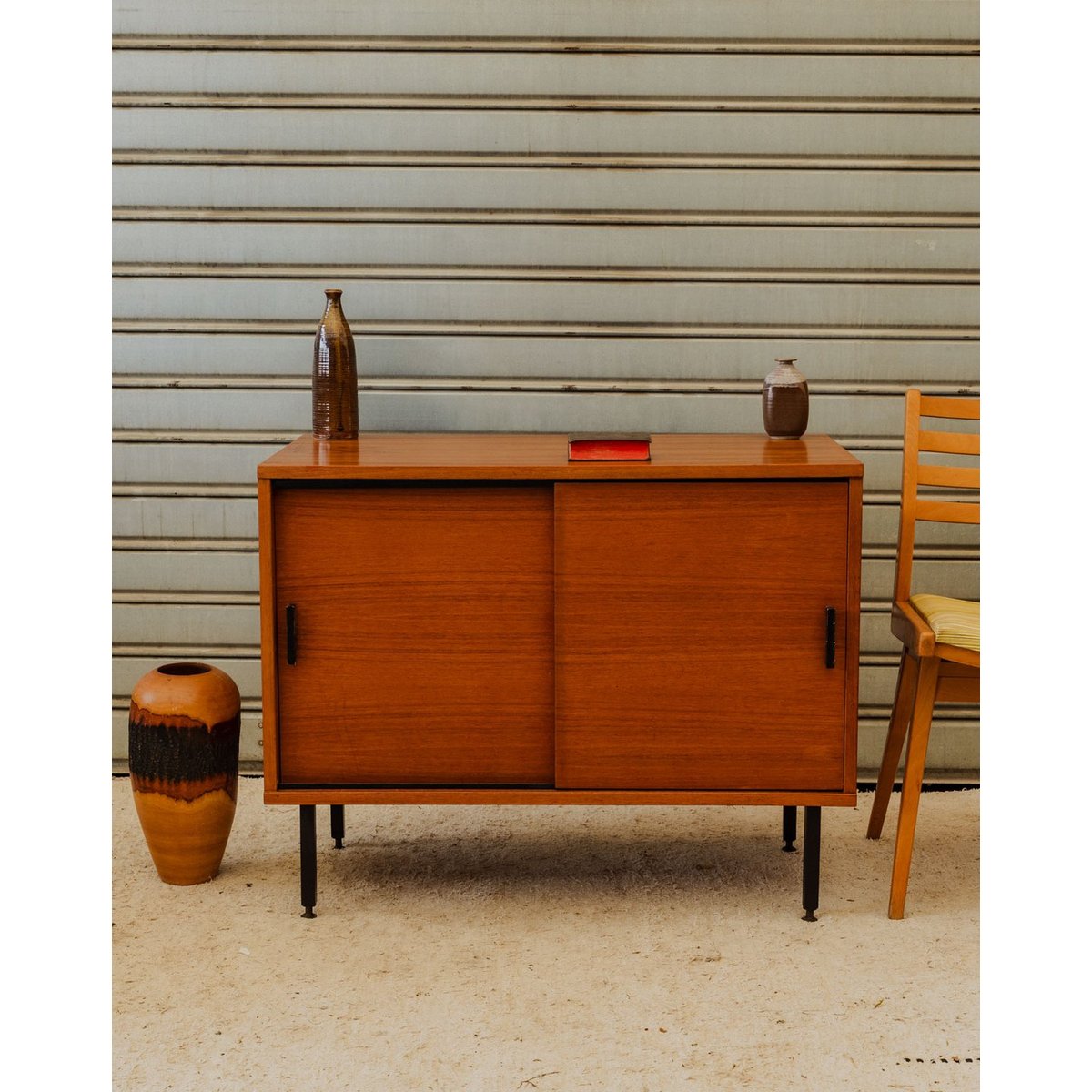 Buffet en bois Gustave N°1652 - Bon état bois foncé, DEBONGOUT