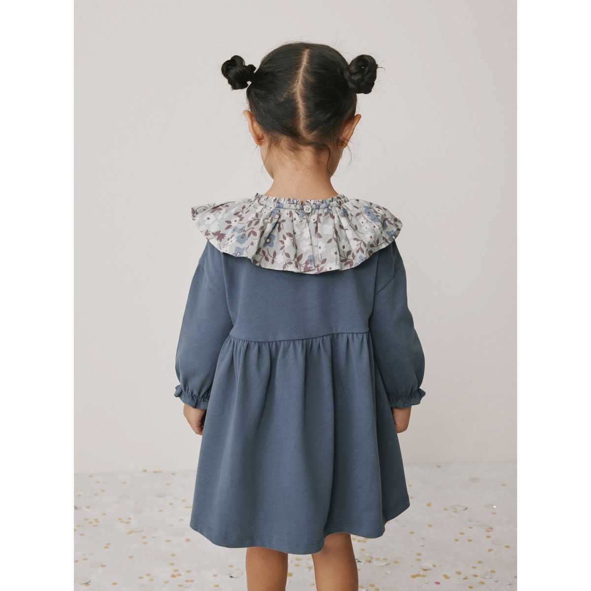 Robe à col et manches longues bleu, NEXT