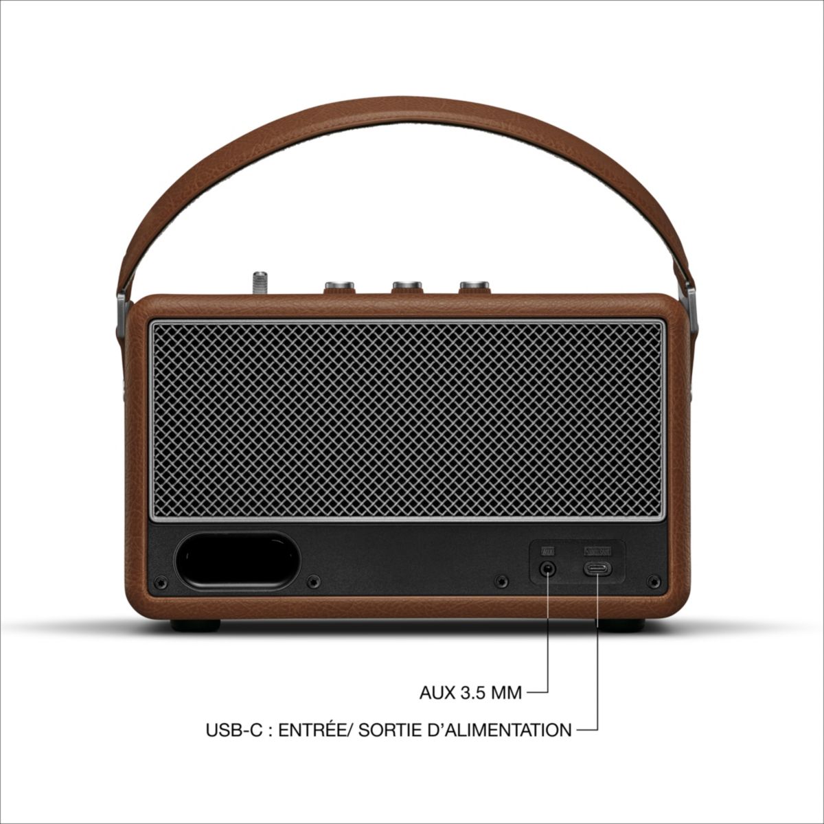 Enceinte portable Kilburn III Marron couleur unique, MARSHALL