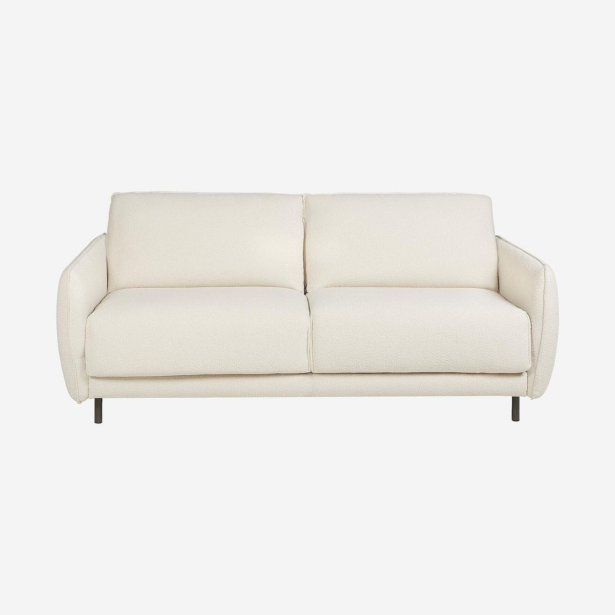 Canapé convertible polyester MILANO II crème, HABITAT