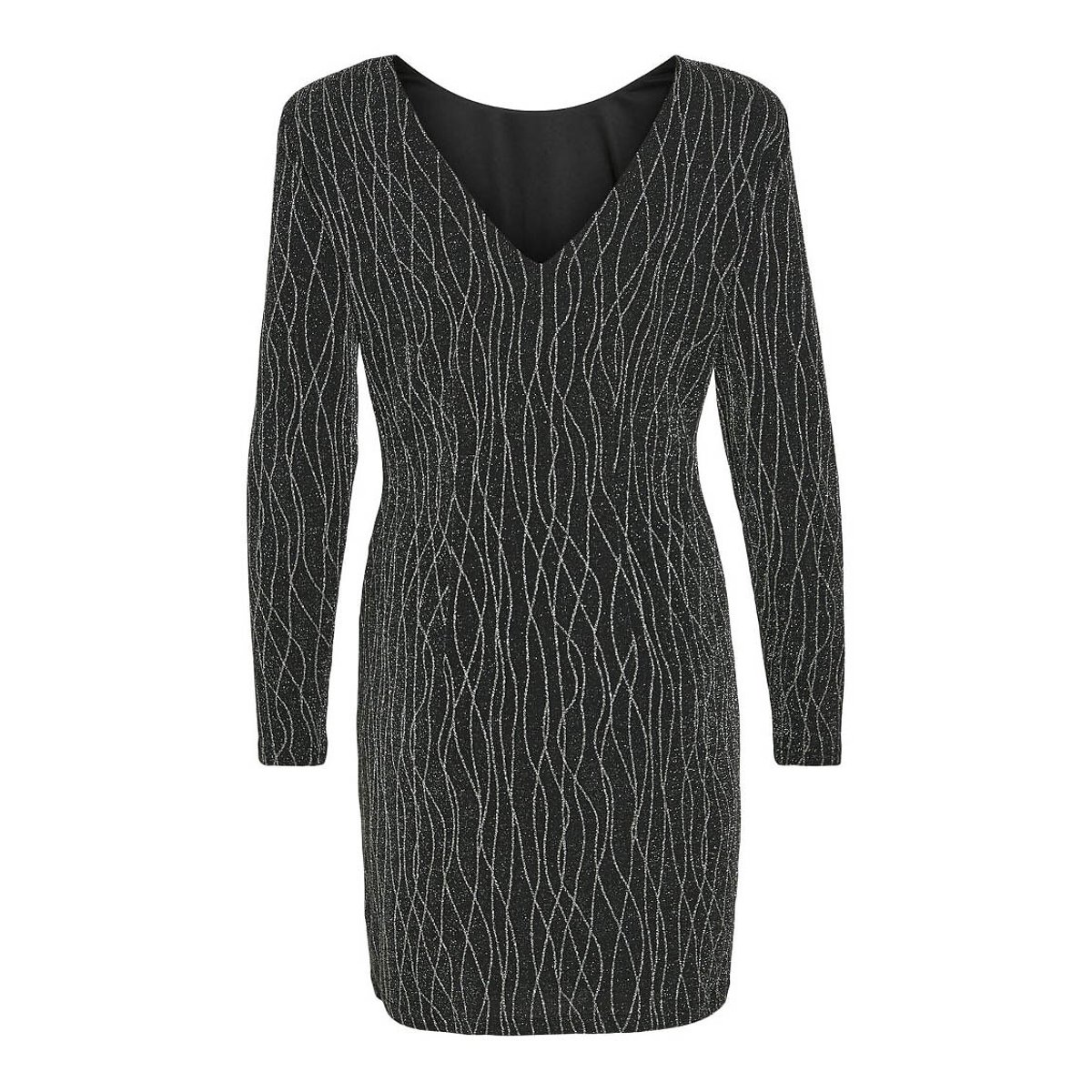 Robe pailletée, V dans le dos noir grisé, VILA