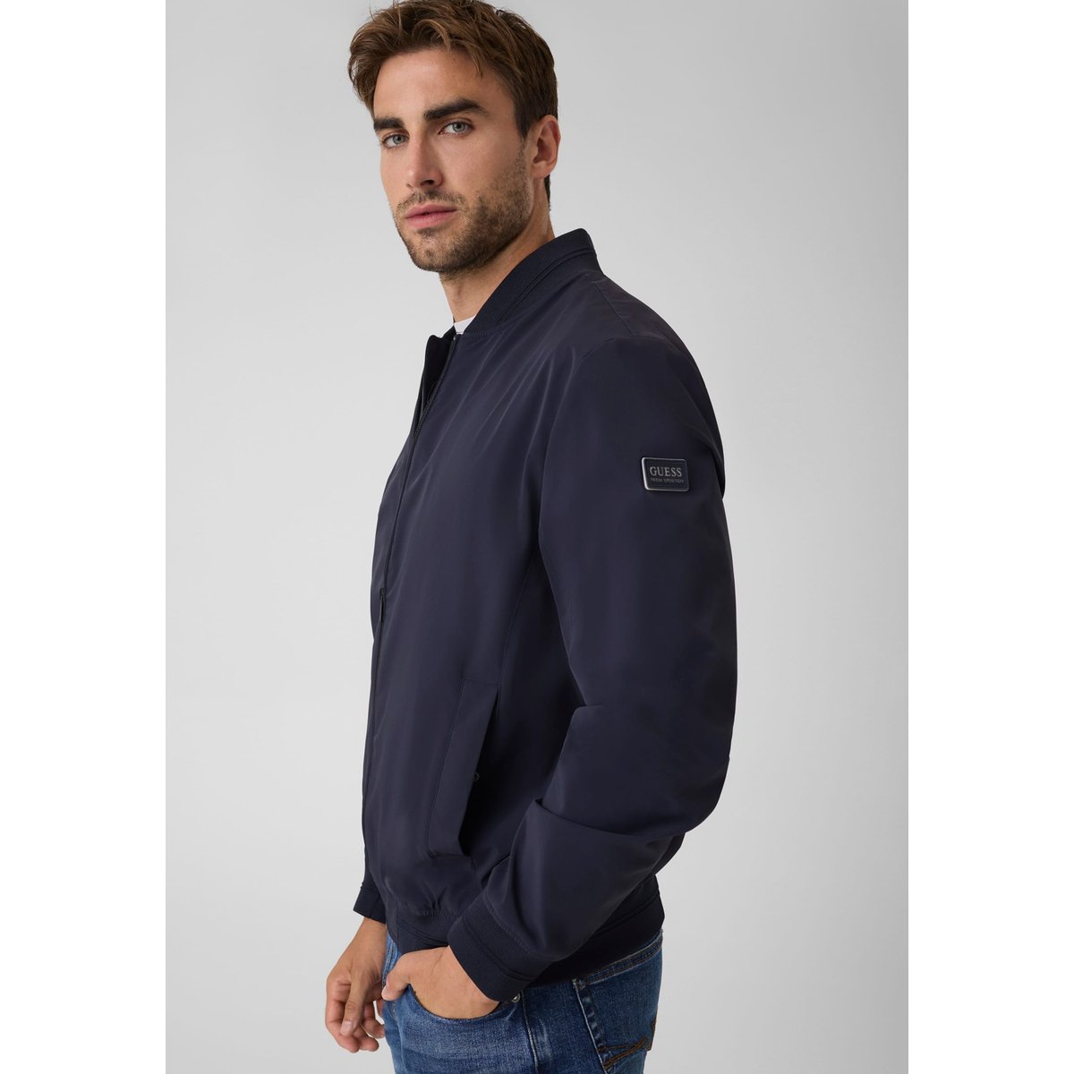 Veste Bomber bleu foncé, GUESS