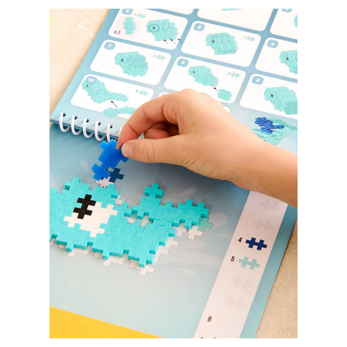 Bloc d activite - Ocean - 125 pcs couleur unique, PLUSPLUS