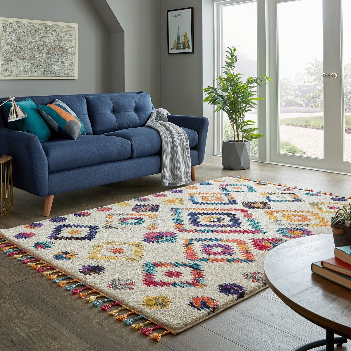 Tapis style berbere BOHEMIA multicolore, FLAIR RUGS