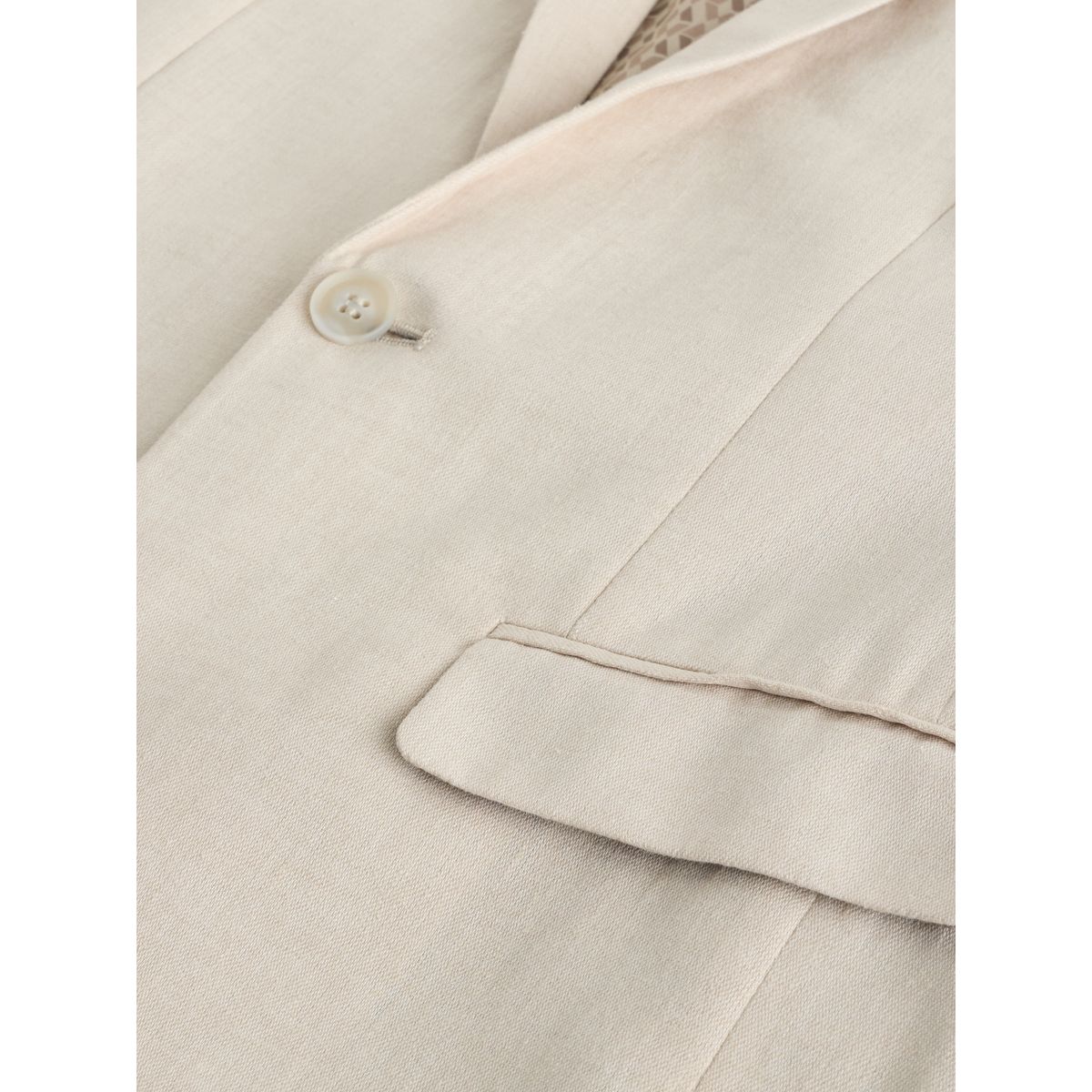 Veste de costume en lin mélangé beige neutre, NEXT