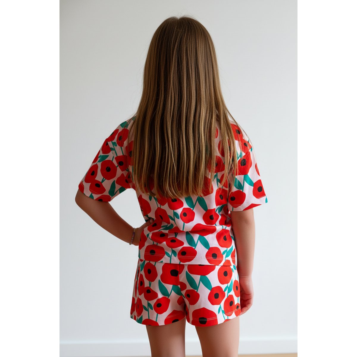 Pyjama enfant coton imprimé bleu rayures, WE ARE JOLIES