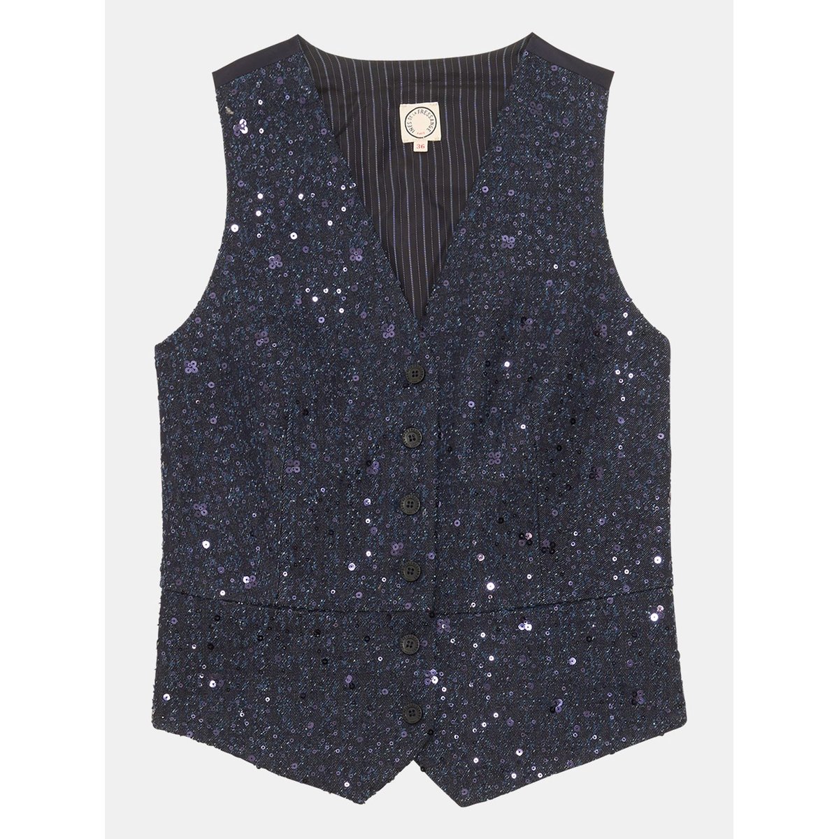 Gilet Sanite bleu marine, INES DE LA FRESSANGE PARIS