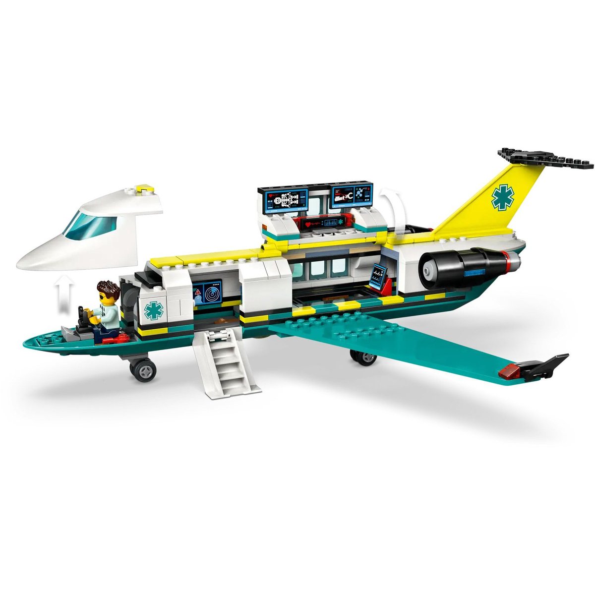 LEGO City - Ambulance de Secours Aérienne 60465 : Aventures de Sauvetage multicolore, LEGO
