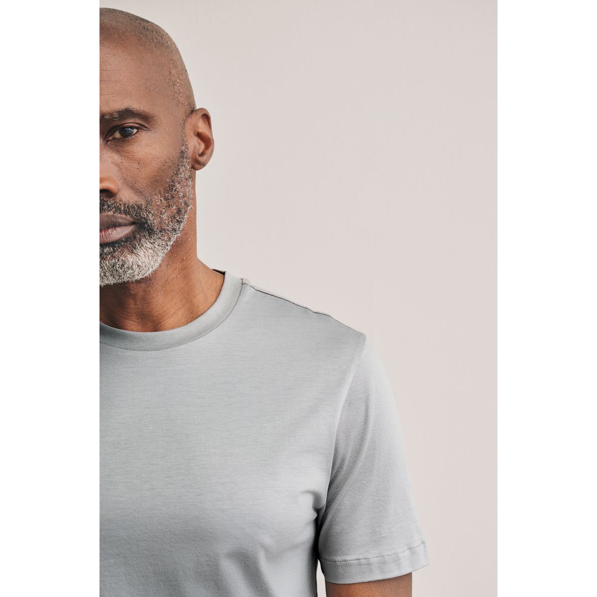 T-shirt ras du cou en coton supima® signature gris, NEXT