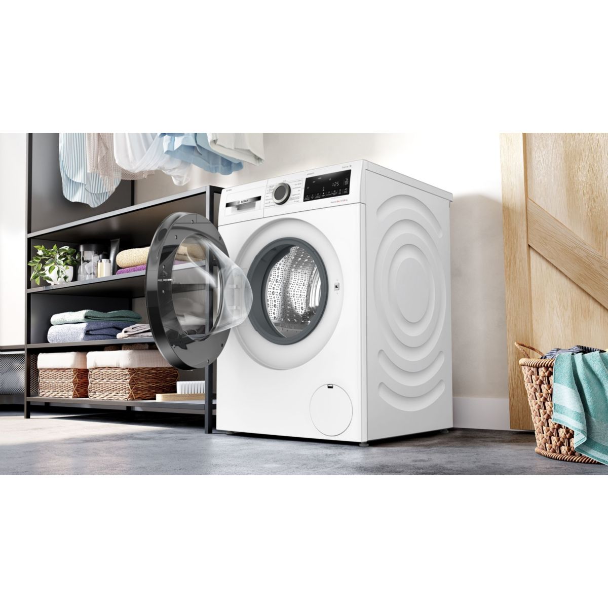 Lave linge séchant hublot WNG254ASFR Série 6 couleur unique, BOSCH