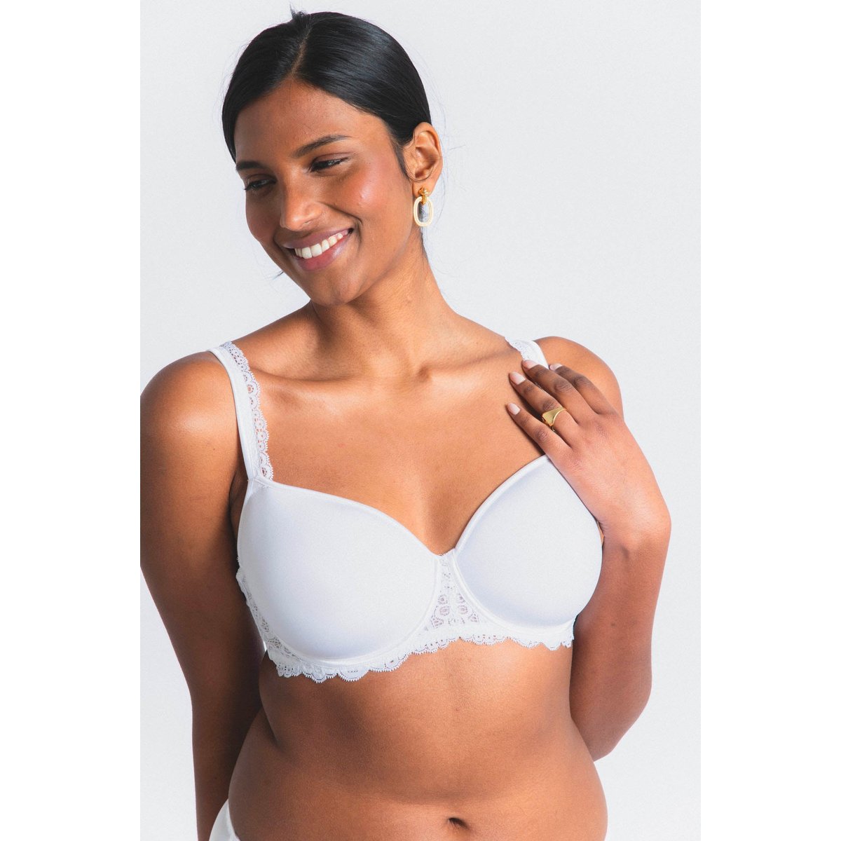 Soutien-gorge spacer en dentelle GABY blanc, MAISON LEJABY