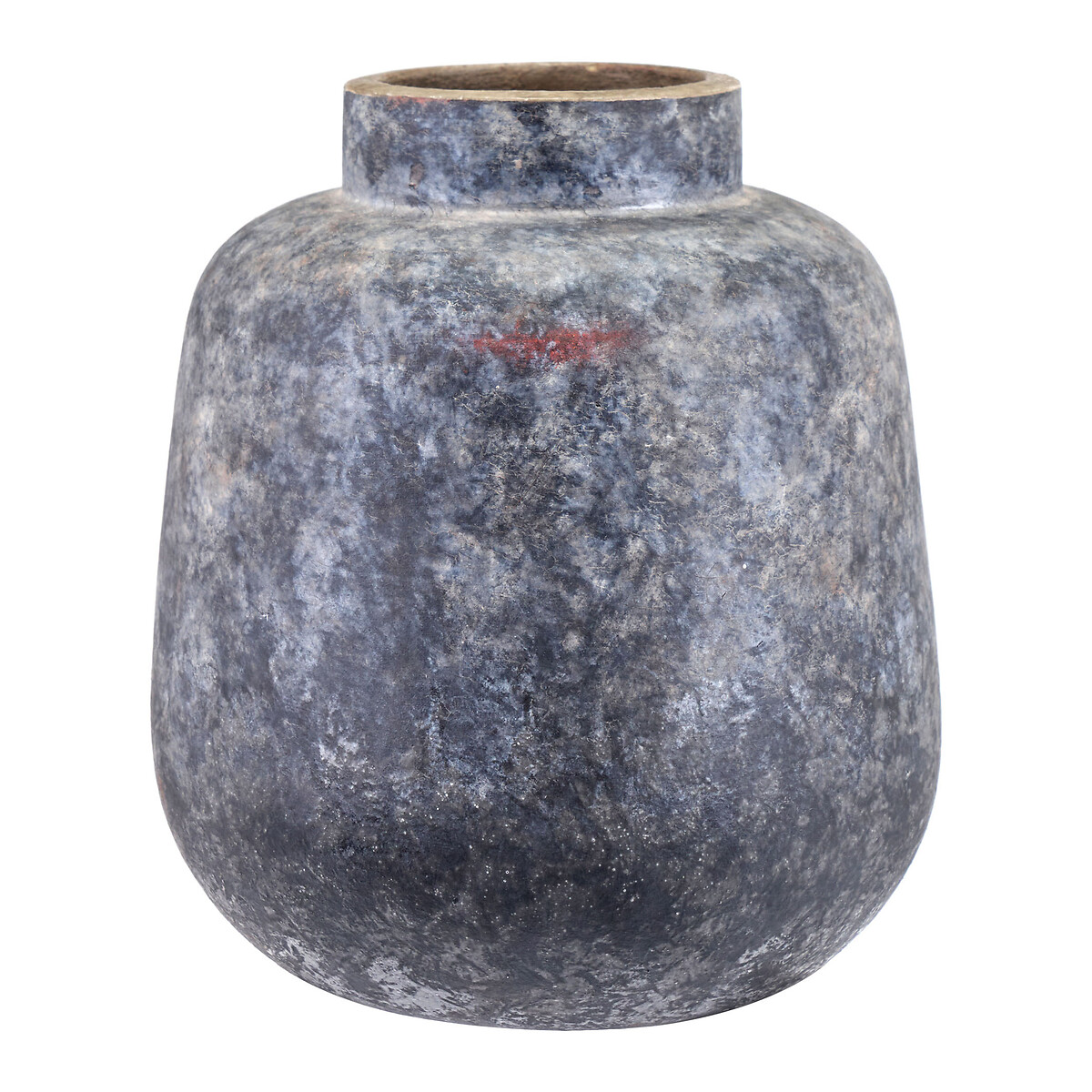 Volcanic Effect Stoneware Vase in Grey grey, ÉDITÉ