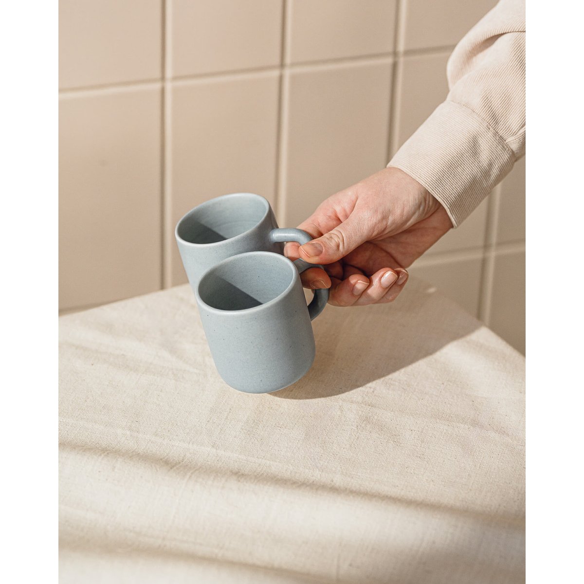 Kubi Mug - 140 ml beige, NOO.MA