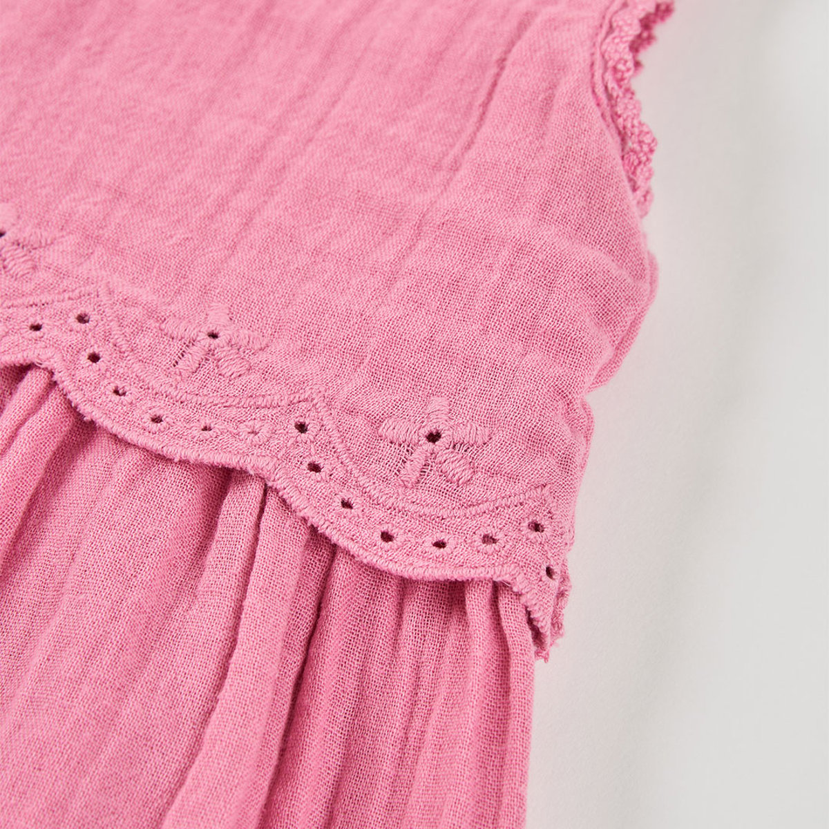 Robe bébé coton rose, BOBOLI