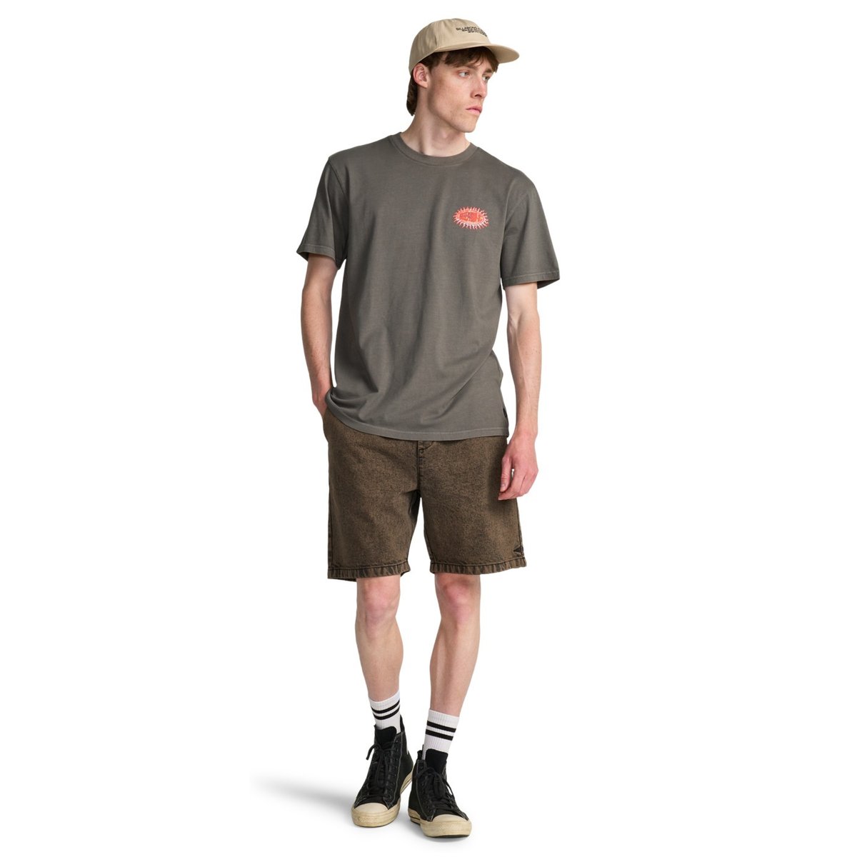 T shirt manches courtes BURN OUT gris pewter, BILLABONG