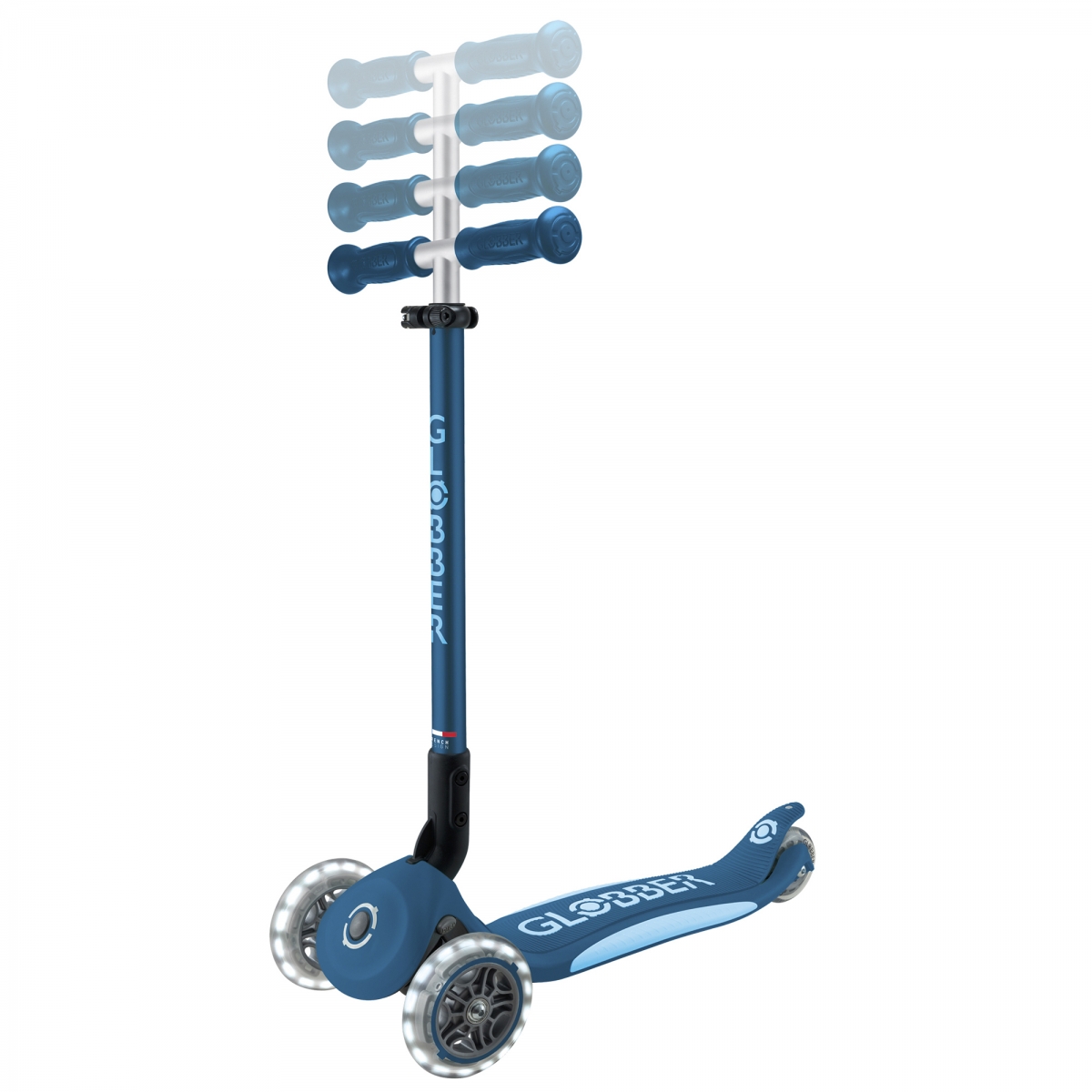 Trottinette ELITE LIGHTS bleu pétrole, GLOBBER