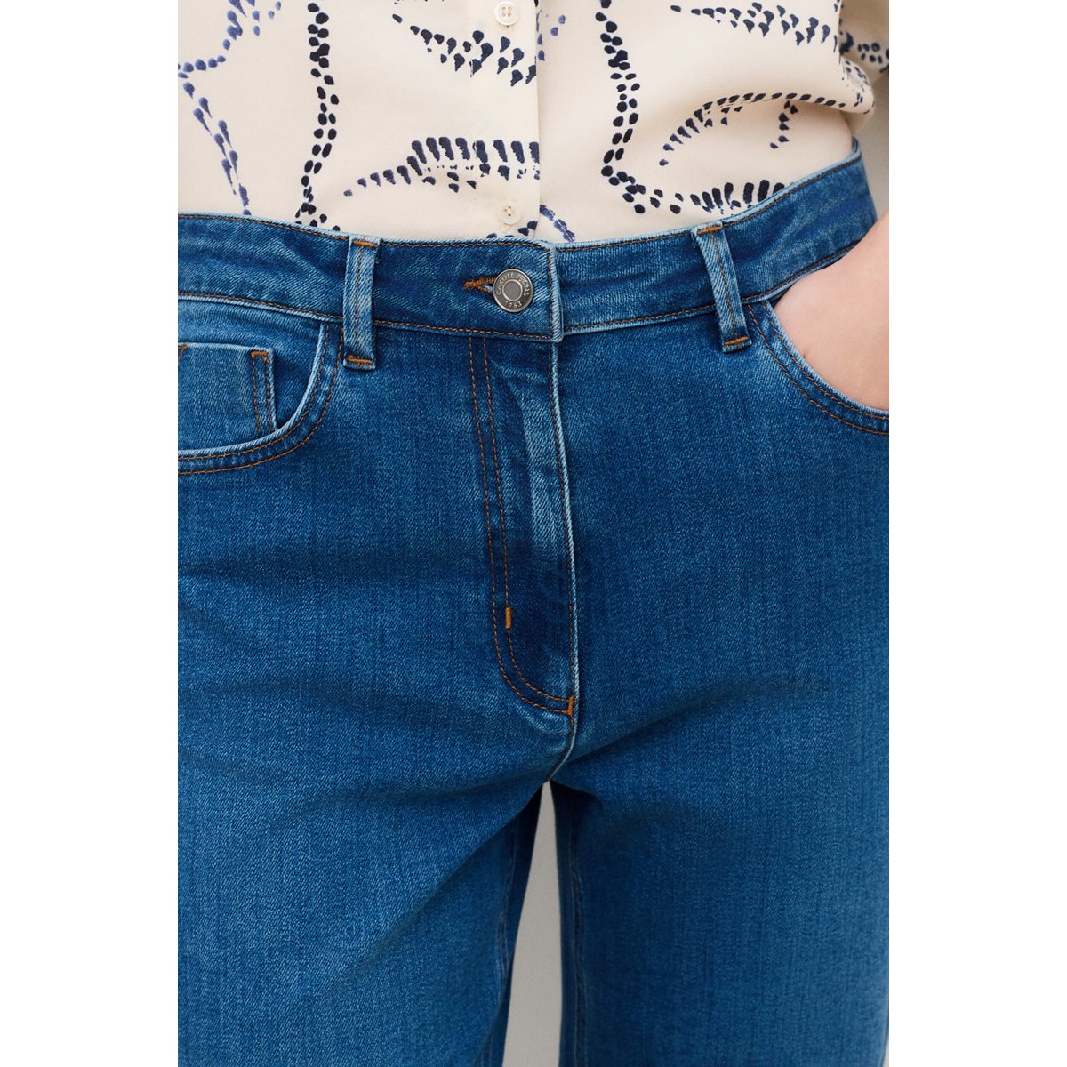 Pantalon coupe droite PKYLEDENIM denim stone, CAROLL